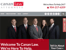 Tablet Screenshot of cananlaw.com